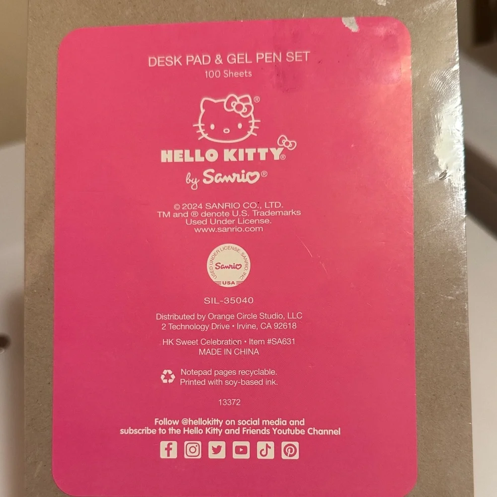 Hello Kitty Blue and Pink Notepad Set - Picture 6 of 6